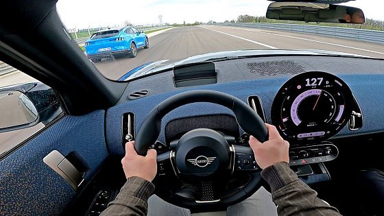 Video: New Mini Countryman ELECTRIC (2024) | POV Driving on the Track, Go-Kart Mode