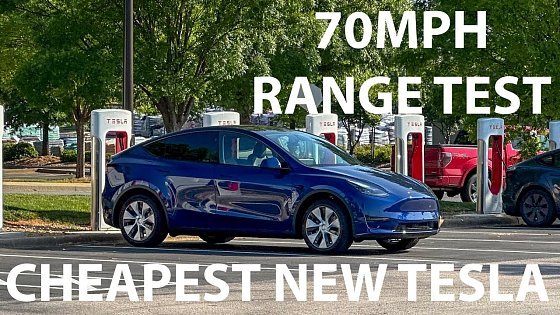 Video: Surprisingly Good Range! - 2024 Tesla Model Y RWD (US Spec) 70mph Highway Range Test