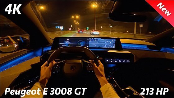 Video: Peugeot E 3008 GT 2024 Night POV drive & Full Review (0-100, Matrix, consumption)