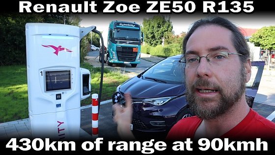 Video: Renault Zoe ZE50 R135 - 90kmh range test