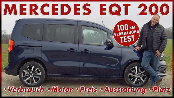 Video: Mercedes EQT 100 km Verbrauch Test - Reichweite Preis &amp; Platz der Elektro T-Klasse | Review 2024