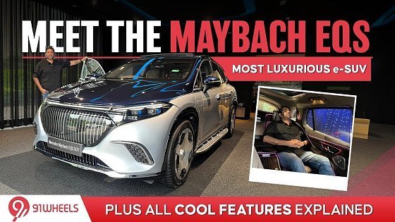 Video: 2024 Mercedes Maybach EQS 680 Electric SUV First Look Walkaround || India's Most Luxurious e-SUV