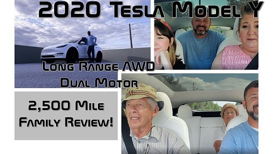 Video: 2020 Tesla Model Y Long Range AWD Dual Motor ~ 2,500 Mile Family Review!