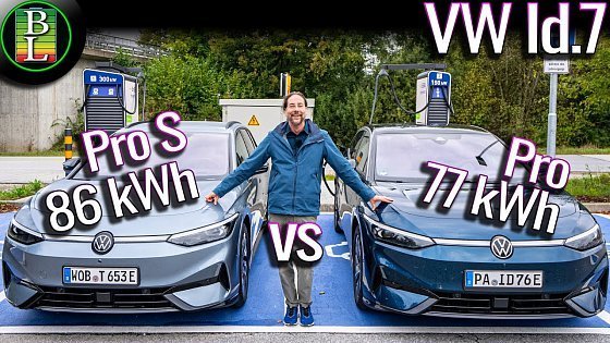 Video: VW Id.7 BATTLE - 77 kWh vs 86 kWh