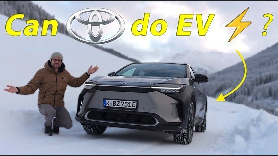 Video: Toyota bZ4X driving REVIEW with AWD and winter range test!