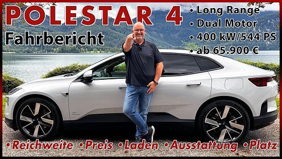 Video: Polestar 4 Long Range Dual Motor - Elektro SUV mit 400 kW ohne Heckscheibe Test Review Deutsch 2024