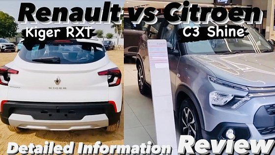 Video: 2024 New Renault Kiger RXT vs Citroën C3 Shine ✨ Review @vikasvlogs11