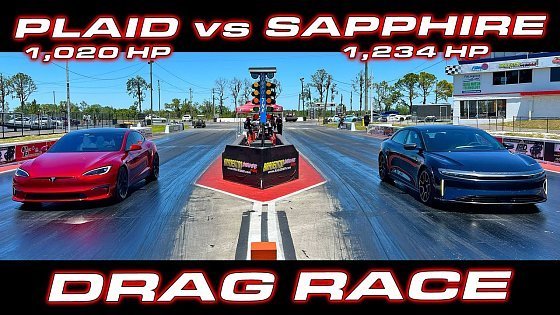 Video: Lucid Sapphire Dethrones Tesla Plaid as World&#39;s Quickest Production Sedan * 1/4 Mile Drag Race