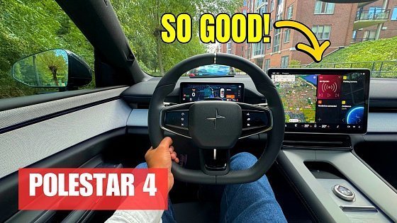 Video: Polestar 4 Long Range Single Motor RWD | Review POV Test Drive | 272HP