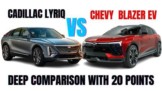 Video: Cadillac Lyriq AWD vs. Chevy Blazer EV: Deep Comparison with 20 Points