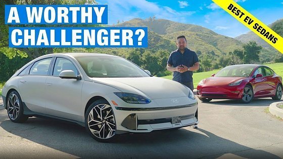 Video: 2023 Hyundai Ioniq 6 vs. 2023 Tesla Model 3 | Electric Sedan Comparison Test | Price, Range &amp; More!