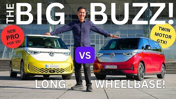 Video: Volkswagen ID.Buzz GTX and ID.Buzz Pro LWB (long wheelbase) review: What&#39;s new for MY2025?