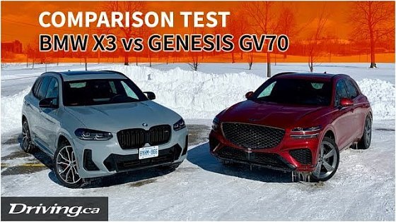 Video: BMW X3 vs Genesis GV70 | SUV Comparison | Driving.ca