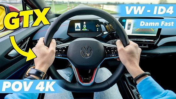 Video: VW ID4 GTX 2022 POV Drive and 0-100 Acceleration! A modern Electric SUV! (4K)