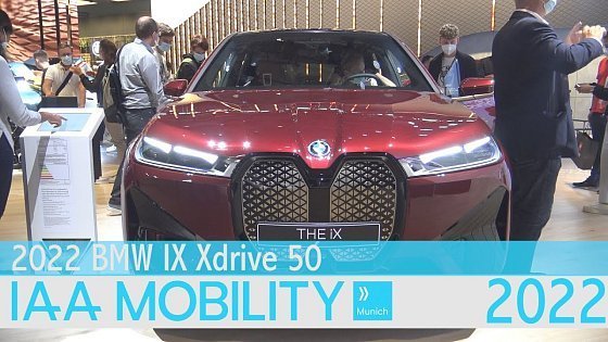 Video: 2022 BMW IX Xdrive 50 Interior And Exterior Walkaround IAA 2021 Munich