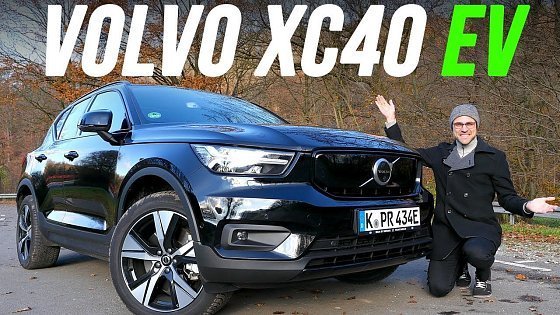 Video: Volvo XC40 EV driving REVIEW with Autobahn 2022 Recharge Pure Electric P8 AWD | @autogefuehl