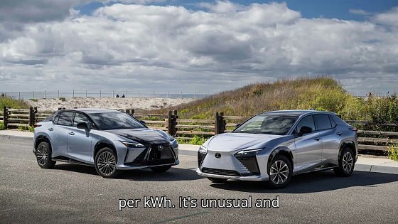 Video: Lexus RZ 300e Surprises With 125 MPGe EPA Rating That Beats Tesla Model Y