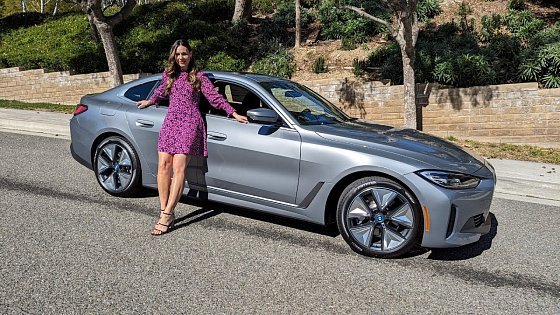 Video: 2024 BMW i4 eDrive35 in Skyscraper Grey / 19&quot; Aero wheels Style 855 / BMW Review with Trish