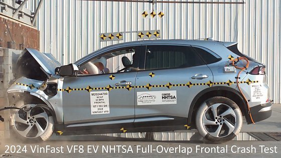 Video: 2024 VinFast VF8 EV NHTSA Full-Overlap Frontal Crash Test (Two Star Frontal Rating)