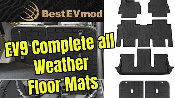 Video: BestEVmod complete All weather floor mats for KIA EV9 6 Seater