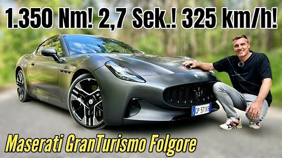 Video: Maserati GranTurismo Folgore: Ich fahre den Supersportwagen mit 1.350 Nm Drehmoment und 762 PS! Test