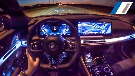 Video: 2023 BMW i7 xDrive60 POV Night Drive - BEST Luxury Electric Sedan??