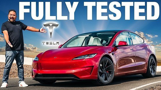 Video: TESTED: Tesla Model 3 Performance | 0-60, Quarter Mile, Skidpad, Range & More