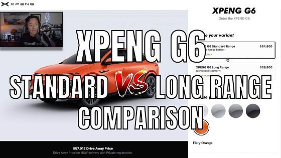 Video: Xpeng G6 Standard Range vs Long Range Comparison Price Specs Australia