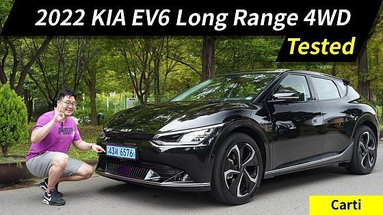 Video: New! 2022 KIA EV6 Long Range 4WD Review - Test Drive and Road Test - "The Best Electronic Car?"