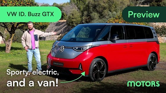 Video: 2024 Volkswagen ID. Buzz GTX Preview: Electric family bus upgraded!