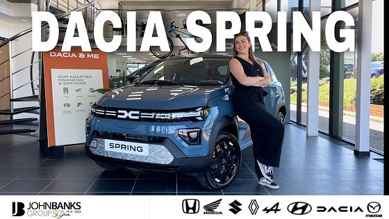 Video: Dacia Spring Showroom Walk-around - Uk's cheapest new electric car 4K