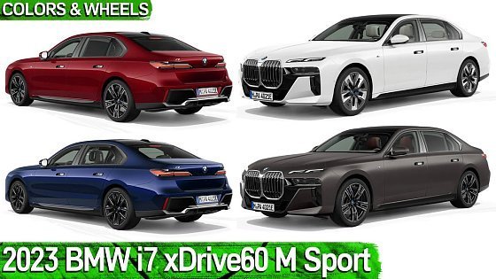 Video: 2023 BMW i7 xDrive60 M Sport - COLORS & WHEELS | BMW i7 2022