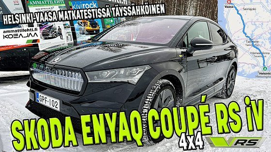 Video: Matka-ajossa tyylikäs täyssähköuutuus - Skoda Enyaq Coupe RS iV 4x4