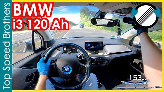 Video: BMW i3 120Ah (2021) POV Top Speed Autobahn #TopSpeedBrothers