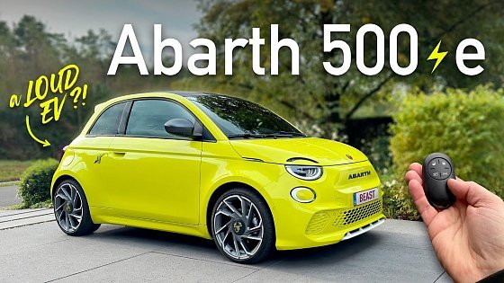 Video: 2024 Abarth 500e (155 hp) - LOUDEST EV ever!