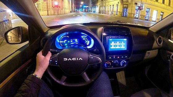 Video: DACIA SPRING Extreme 2023 - NIGHT POV test drive & REVIEW (65 HP)