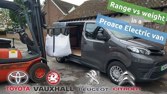 Video: How does weight affect range in an electric van? I test the Toyota Proace Electric van.