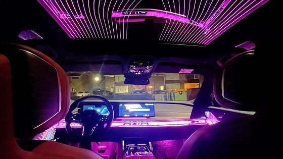 Video: 2023 BMW 7 Series i7 with HOME THEATRE is AMAZING during NIGHT!