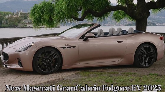 Video: With Rose Color Look | New Maserati GranCabrio Folgore EV 2025