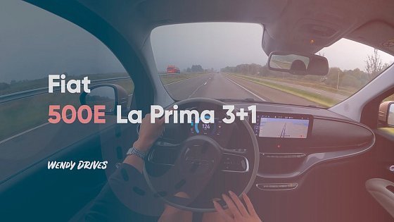 Video: 2021 Fiat 500E La Prima 3+1 Rose Gold 118 HP (89 kW) POV test drive, virtual test drive, car review