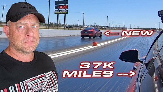 Video: Why did my Tesla Plaid get slower with 37k miles? * New vs Old Tesla Model S Plaid Drag Race