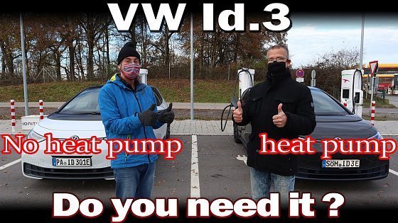 Video: VW Id.3 - Testing how much more efficient the heat pump is