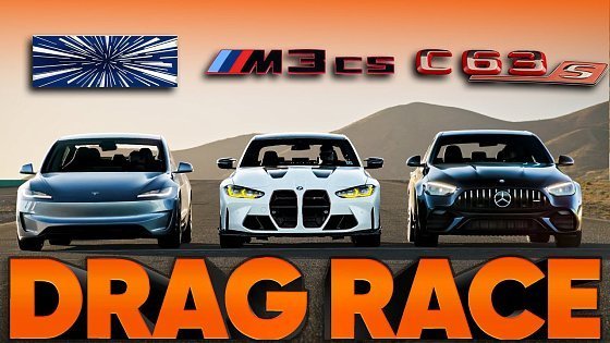 Video: New Tesla Model 3 Performance v BMW M3 CS v AMG C63 S E Perf — Cammisa Ultimate Drag Race Replay