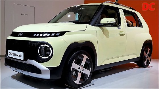 Video: New Hyundai CASPER(Inster) Electric, Butter Cream Yellow : 4K Exterior &amp; Interior Detail Cut #DCUT