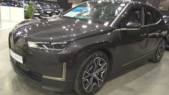 Video: BMW iX xDrive40 Sophisto Grey Car (2021) Exterior and Interior