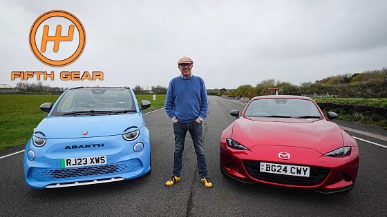 Video: Abarth 500e –Mazda MX-5: Shootout! | Fifth Gear