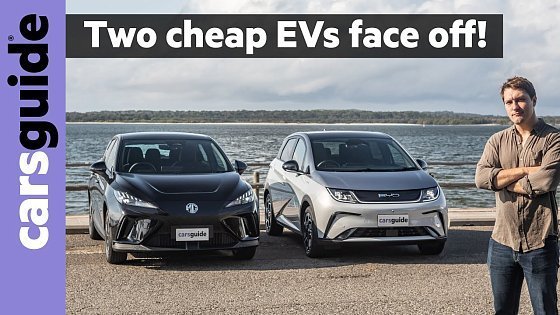 Video: MG4 vs BYD Dolphin 2024 comparison review: Two of the cheapest new electric cars, but which is best?