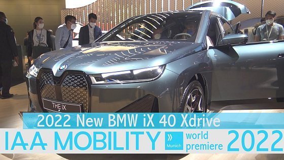 Video: 2022 New BMW iX Xdrive 40 Interior and Exterior Walkaround IAA 2021 Munich