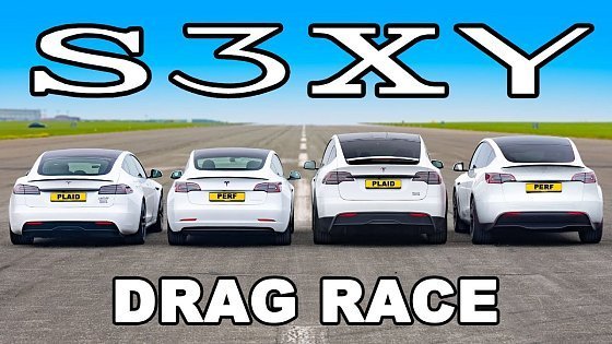 Video: Every Tesla DRAG RACE