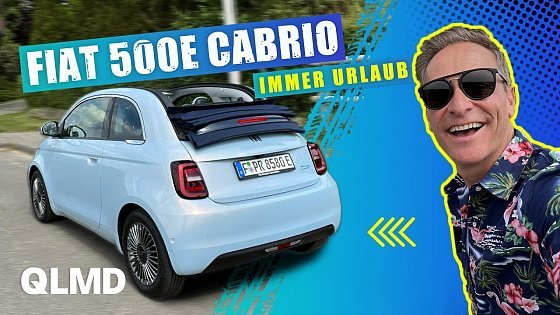 Video: Fiat 500e Cabrio | Immer Urlaub ☀️ Ikone als Elektroauto | Matthias Malmedie